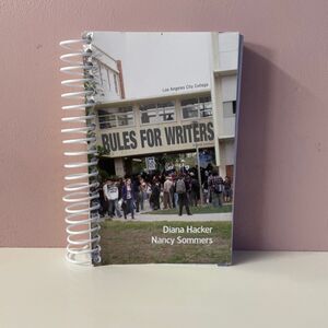 LA City College Rules for Writers 8th Ed Spiral Bound Paperback Book Hacker GUC